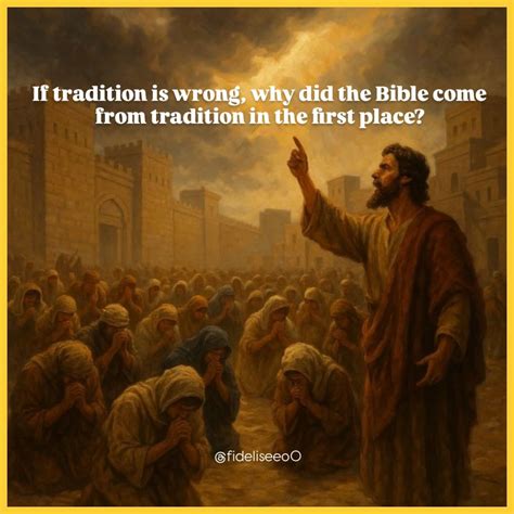 Scripture On Tradition