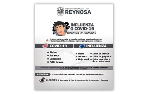 Identifica síntomas de COVID-19 e Influenza para prevenir contagios – Administración Municipal ...