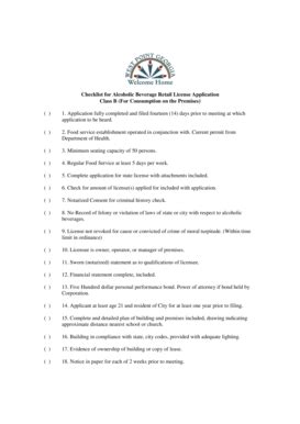 Fillable Online Class B - Alcohol Beverages - City of West Point, GA ...