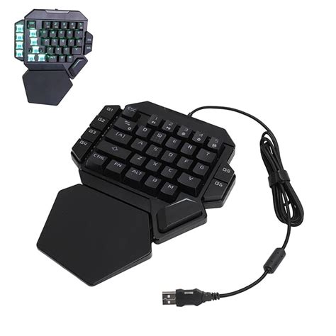 Amazon.in: Buy ASHATA One Hand Gaming Keyboard, RGB Mechanical Gaming ...