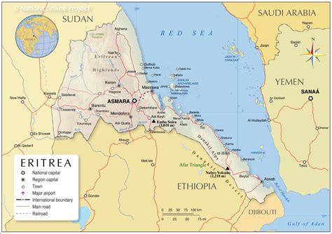 Political Map of Eritrea - Nations Online Project