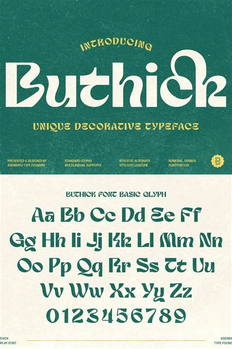 Buthick Font Free Decorative Fonts · Moncheur Havens Font · Antigravity Font · Billing Lottre ...