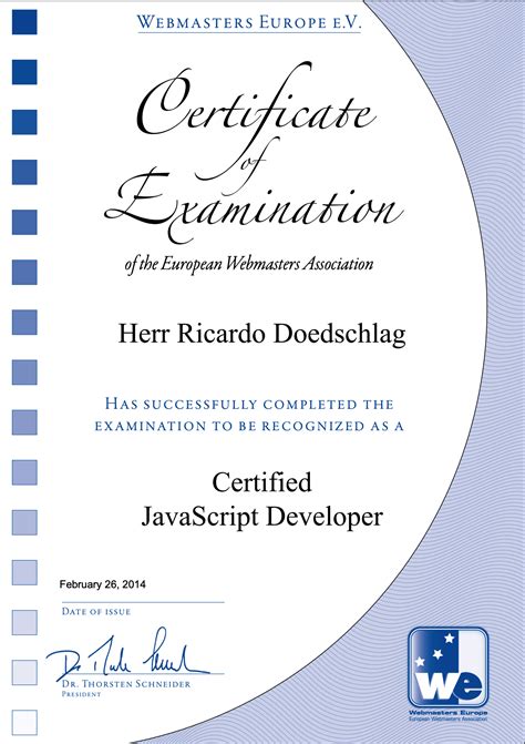 Image result for Certified JavaScript Developer