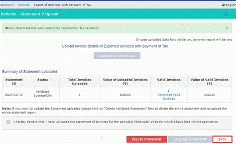 GST Refund on Account of Export of Services (With Tax Payment)