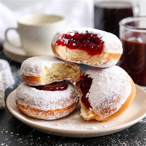 Premium AI Image | Paczki Traditional Polish Doughnuts for Fat Tuesday