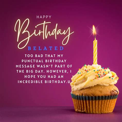 25+ Happy Belated Birthday Images, Quotes And Wishes - Imageszilla