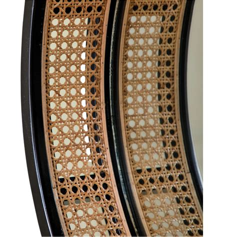 Nismaaya Bua Round Rattan Mirror – nismaayadecor