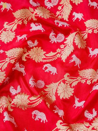 Handloom Banarasi Katan Silk Shikargah Saree – Khinkhwab