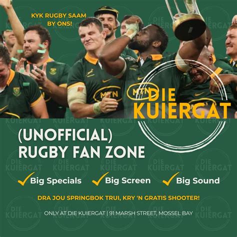 Die Kuiergat: (Unofficial) Rugby Fan Zone, Die Kuiergat, Mossel Bay, 6 ...