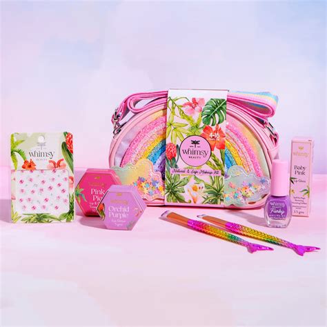 Whimsy Rainbow Sling Bag Beauty Kit- Pack of 7