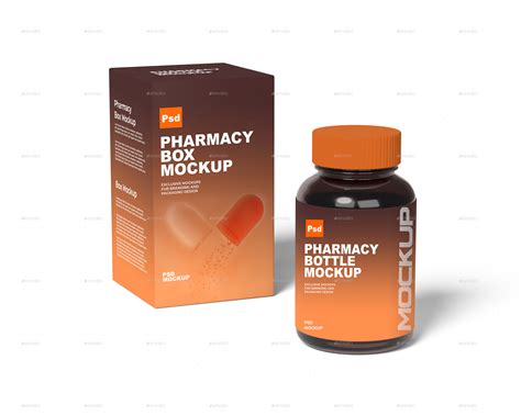 Pharmacy Bottle Mockup, Graphics | GraphicRiver
