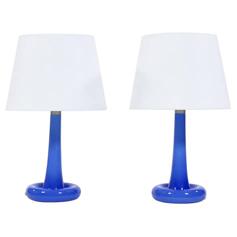A Danish Modern Blue Glass Table Lamp at 1stDibs | modern blue table ...