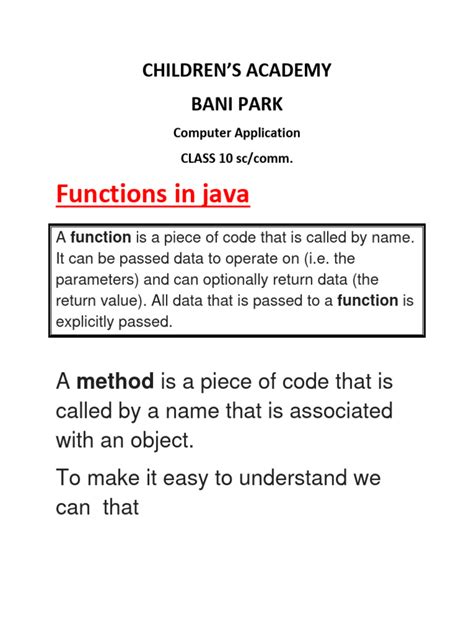 Image result for Creating Functions in Java