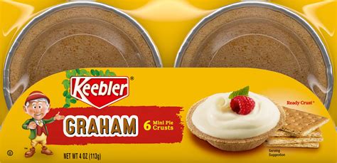 Keebler Ready Mini Pie Crusts - Graham Cracker - 4 oz (Pack of 6 ...