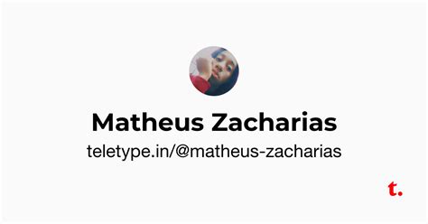 Matheus Zacharias — Teletype