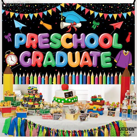 KatchOn, Large Preschool Graduation Backdrop - 72x44 India | Ubuy