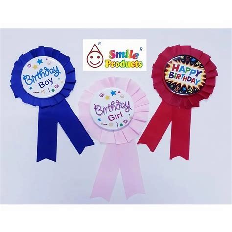 Birthday Badge - Birthday Pin On Ribbon Badge Manufacturer from New Delhi