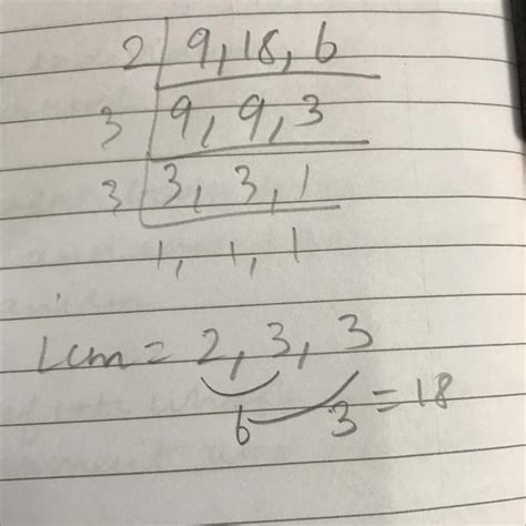 how to do the LCM of 9,18,6 - Brainly.in
