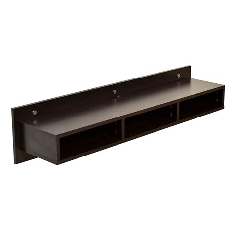 DeckUp Auch-L Engineered Wood Wall TV Unit (Dark Wenge, Melamine Lamin