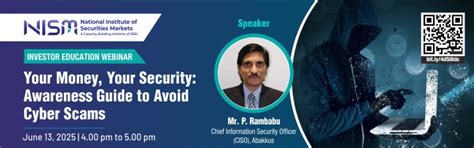 Cybersecurity Awareness for Investors - National Institute of ...