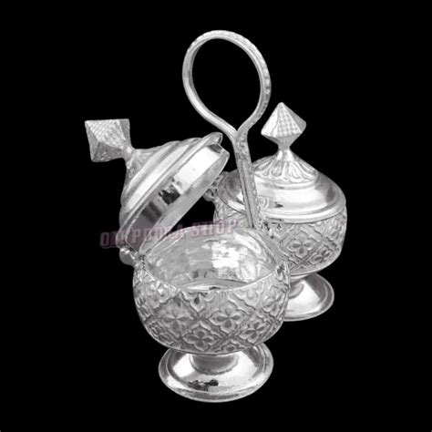 Silver KumKum Containers