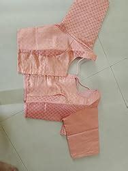 Buy Studio Shringaar Women's Readymade Brocade Saree Blouse with Elbow ...