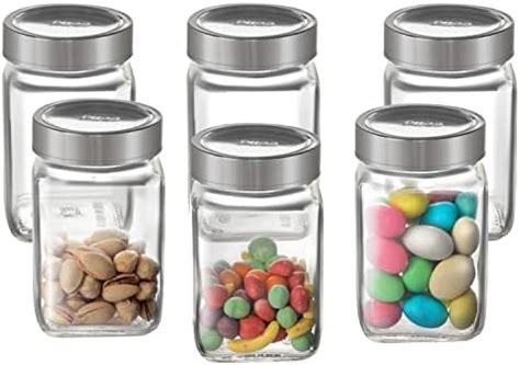 Buy CELLO Qube Fresh Glass Storage Jar | Container with Air tight ...