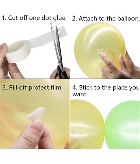 Air Balloon Pump with Glue dot and Balloon Arch Strip for Foil Balloons ...
