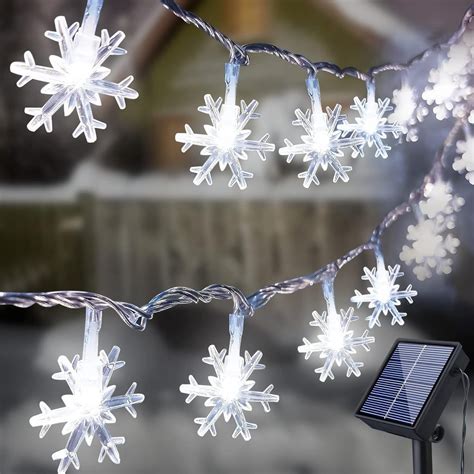 Image result for Snowflake Noel LED String Lights