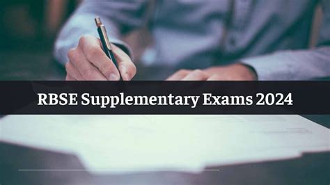 RBSE Supplementary Exam 2024: Rajasthan Board Class 10, 12 Supply ...