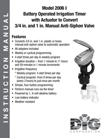 Image result for Install Dig Irrigation Timer