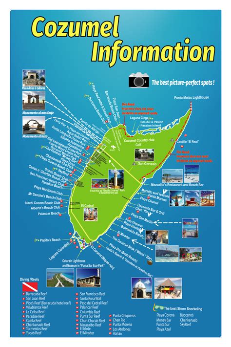Cozumel map – Mar y Mar Rentals