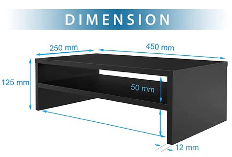 Wooden Monitor Stand with Storage Organizer for Desk, – Dime Store