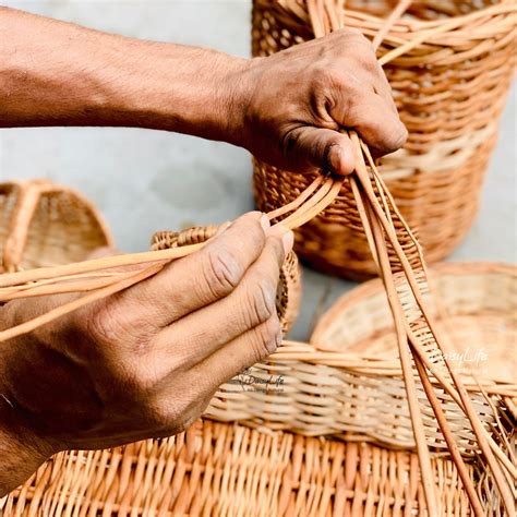 Square Hanging Wicker Planter