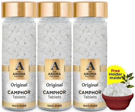 The Aroma Factory Pure Camphor Tablets, Original, Zero Residue Kapoor ...