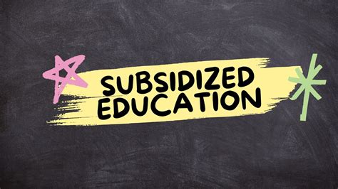 Subsidized education at Government Colleges