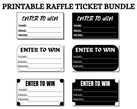 Free large printable raffle tickets, Download Free large printable ...