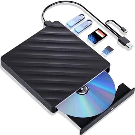 External Blu Ray Drive, 5 in 1 Portable Blu Ray Player with USB 3.0 ...