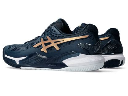 Asics Gel Resolution 9 Tennis Shoe | French Blue/Pure Gold – Achivr