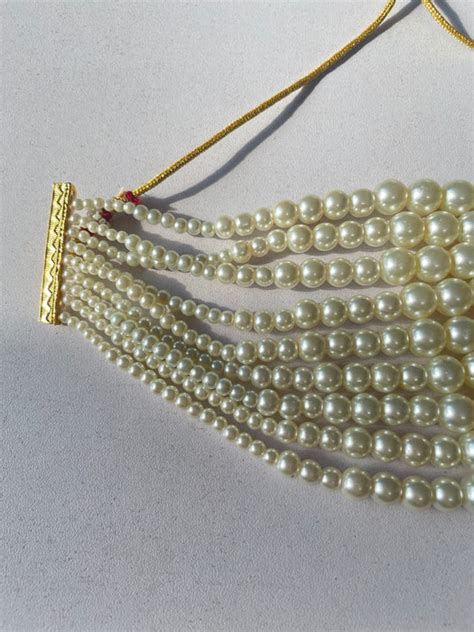 Madhuri Pearl Necklace Set — Ishkaara