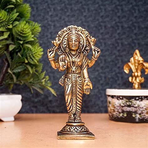 Buy StatueStudio Brass Laxmi Murti for Home Temple Hindu God Devi Laxmi ...
