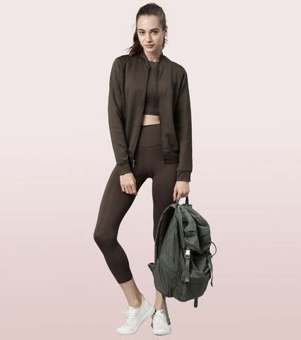 Bomber Jacket|Dry Fit Scuba Jacket With Zipper Pockets – Enamor