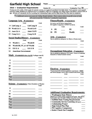 Fillable Online Twentyone (21) credits, which equals 42 semester ...