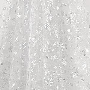 Deconovo Organza Glittering Shining DIY Christmas Tree Skirt Sheer ...