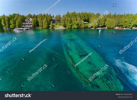 Shipwrecks Schooner Sweepstakes Big Tub Harbour Stock Photo 2222472055 ...
