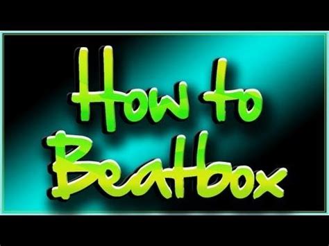 Image result for Beatboxing Tutorial