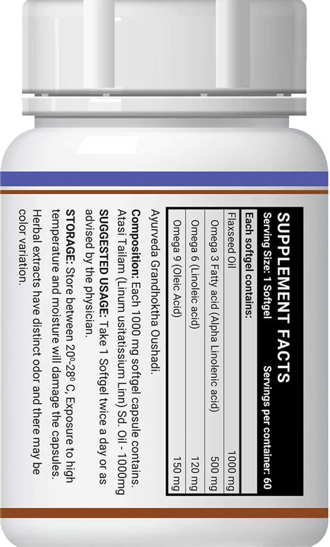 Buy INLIFE DIETARY SUPPLEMENT -FLAXSEED OIL OMEGA 3 6 9 -IMMUNITY ...