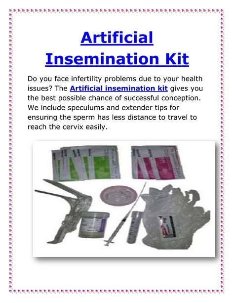 PPT - Artificial insemination kit PowerPoint Presentation, free ...