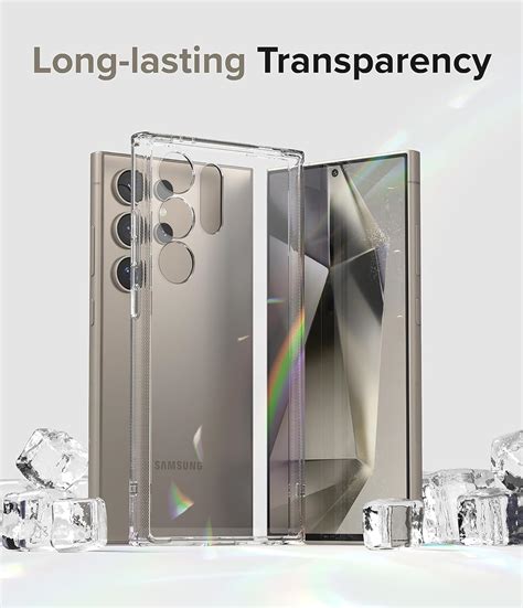 Samsung Galaxy S25 Ultra Silicon Transparent Case, Crystal Clear Hard ...