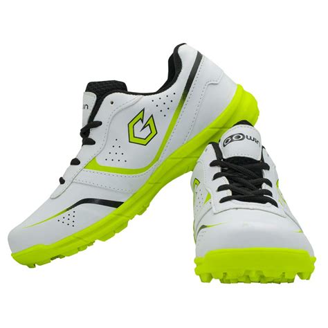 GOWIN Academy White/Lime Cricket Shoes (Size-2) : Amazon.in: Shoes ...